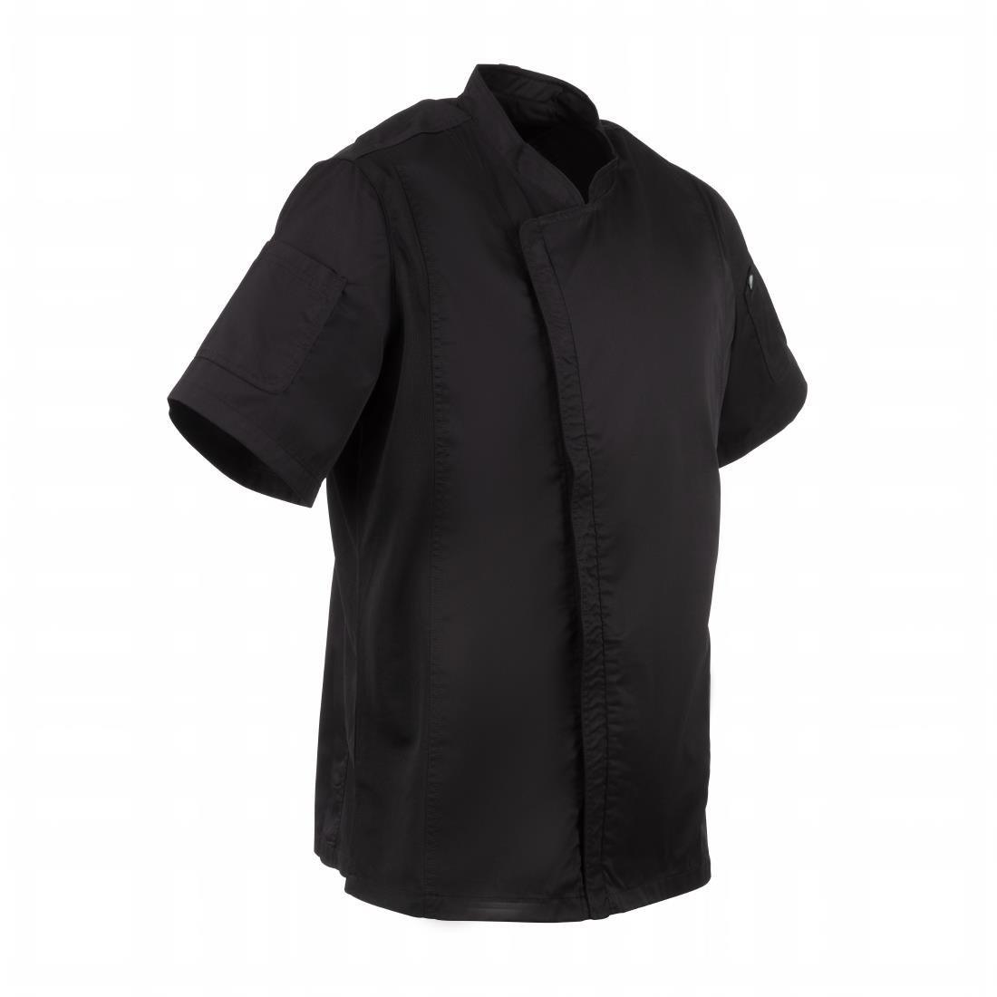 Veste de cuisine mixte Cool Vent Chef Works Urban Springfield noire S - FRANCE CHR