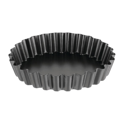 Moule à tartelette cannelé antiadhésif avec fond amovible Vogue 10 cm (x3) - FRANCE CHR