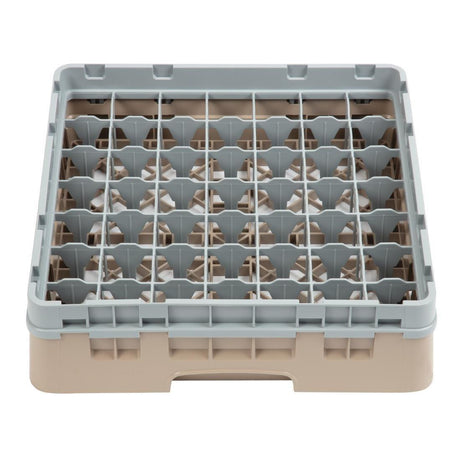 Casier à verres 49 compartiments Camrack Cambro beige hauteur max 92mm - FRANCE CHR