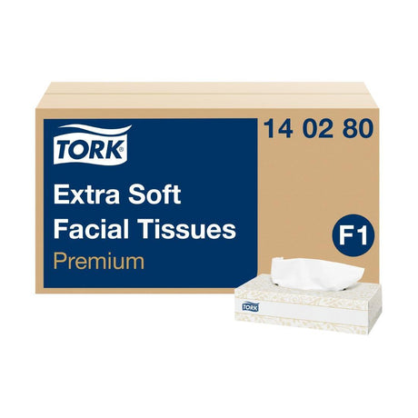 Boîtes rectangulaires de mouchoirs extra doux 2 plis Tork Premium 2 plis (30x100) - FRANCE CHR