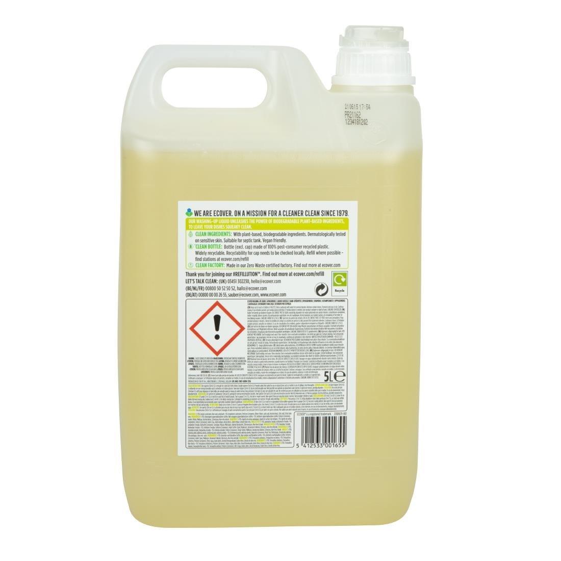 Liquide vaisselle concentré citron et aloe vera Ecover 5L - FRANCE CHR