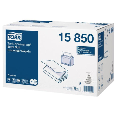 Serviettes blanches pour distributeur Tork Xpressnap Extra Soft (Lot de 8000) - FRANCE CHR