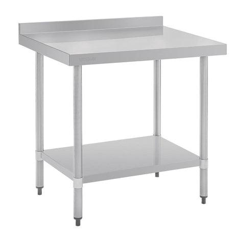 Table en acier inoxydable avec rebord Vogue 900 x 700mm - FRANCE CHR