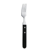 Fourchette à steak Amefa manche noir 196mm (Lot de 12) - FRANCE CHR