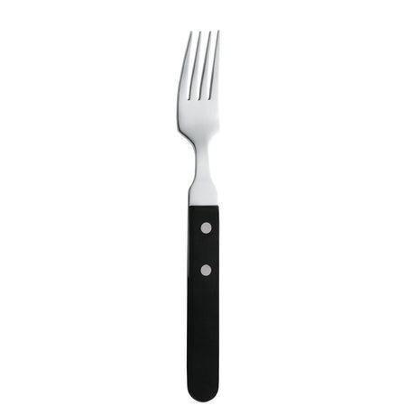 Fourchette à steak Amefa manche noir 196mm (Lot de 12) - FRANCE CHR