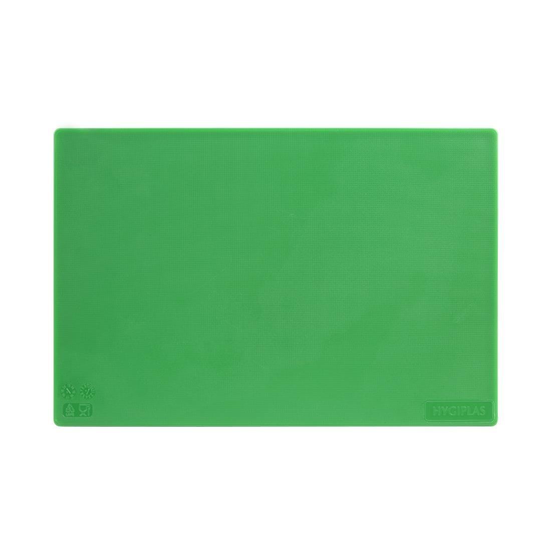 Planche à découper antibactérienne basse densité Hygiplas vert - FRANCE CHR