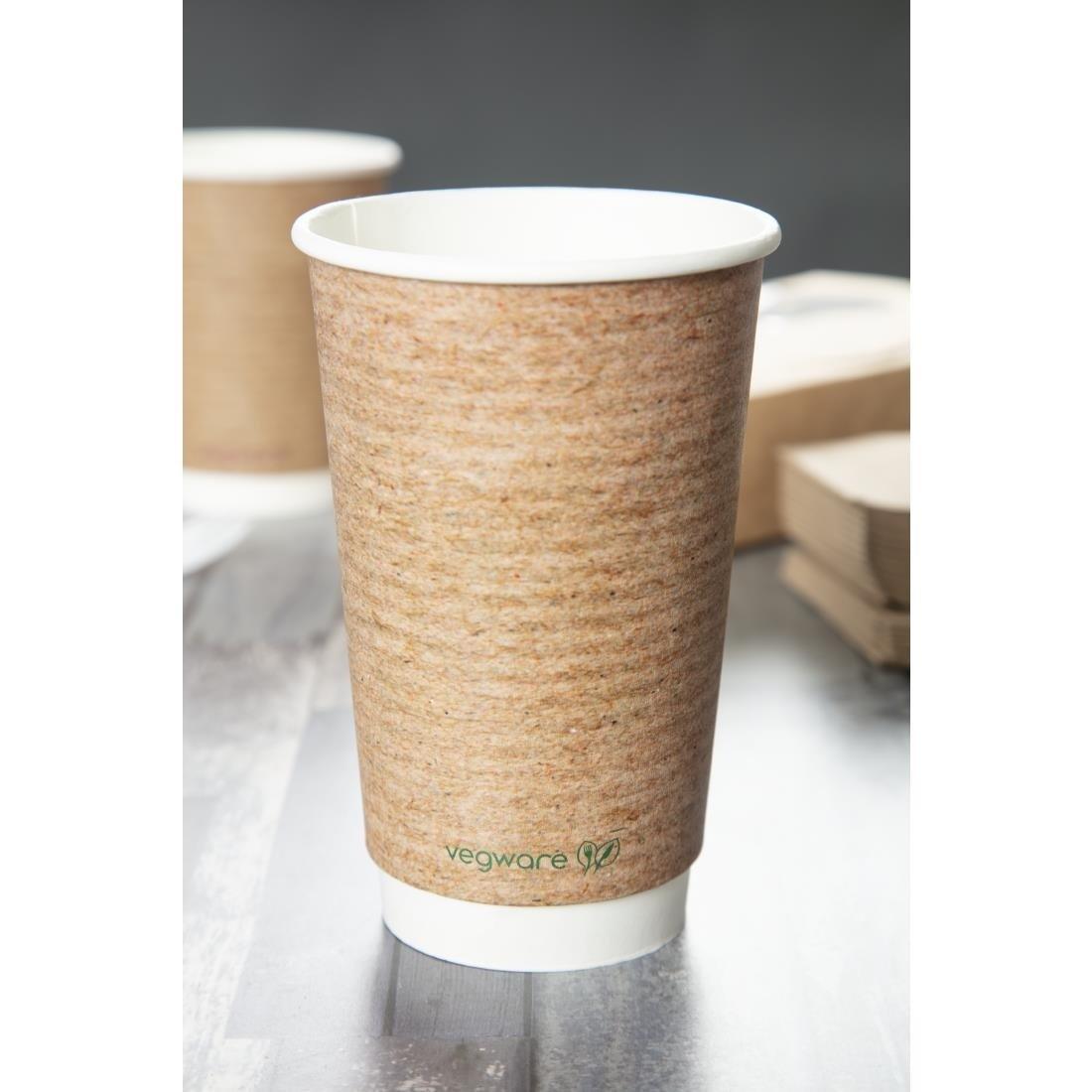 Gobelets boissons chaudes double paroi compostables Vegware 455 ml (lot de 400) - FRANCE CHR