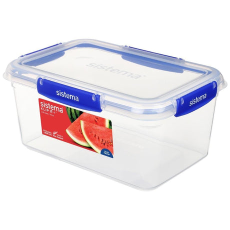 Boîte alimentaire rectangulaire Sistema Klip It Plus 3,35L - FRANCE CHR