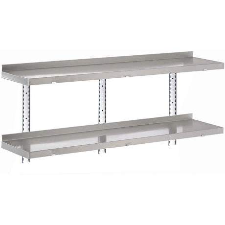 Etagère murale inox sans supports Gastro M 1500 x 400mm - FRANCE CHR