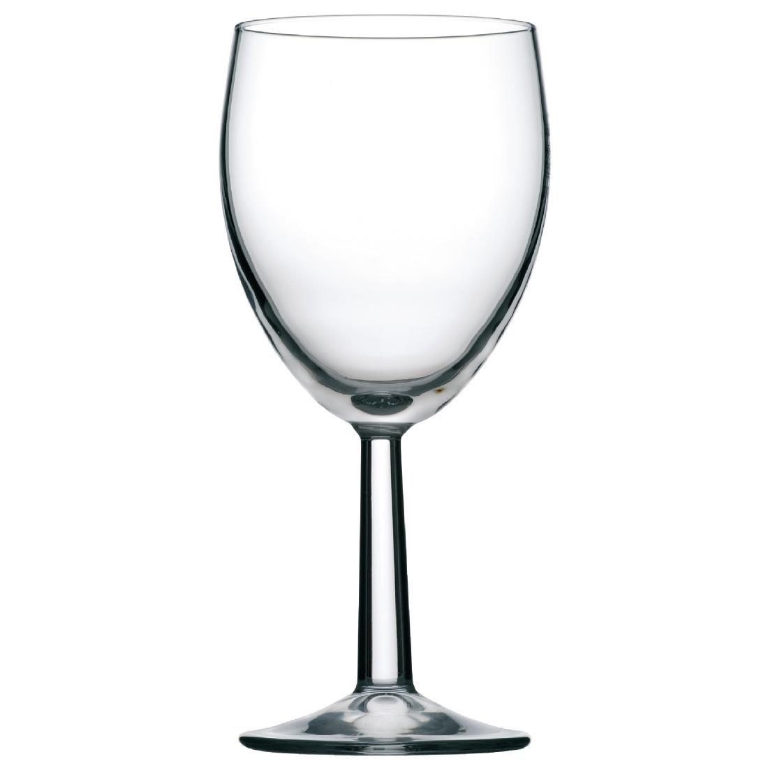 Verres à pied Utopia Saxon 340 ml marqués à 125 ml 175 ml et 250 ml (lot de 48) - FRANCE CHR