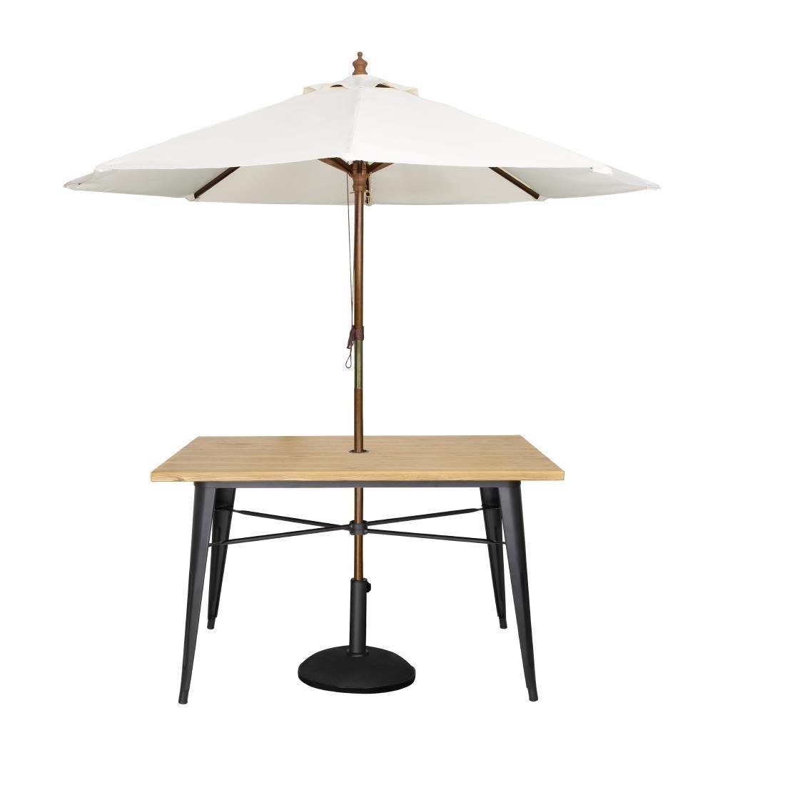 Table d'extérieur Bolero 120x76x75cm bois clair - FRANCE CHR
