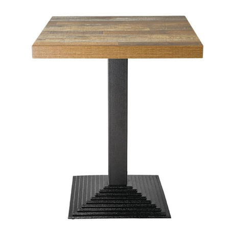 Plateau de table carré Bolero effet bois vieilli - 60 cm - FRANCE CHR