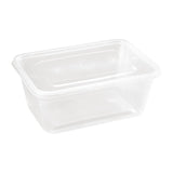 Grandes boîtes en plastique micro-ondables avec couvercles Fiesta 1 L (lot de 250) - FRANCE CHR