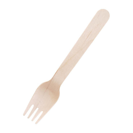 Fourchettes en bois biodégradables Fiesta Compostable lot de 100 - FRANCE CHR