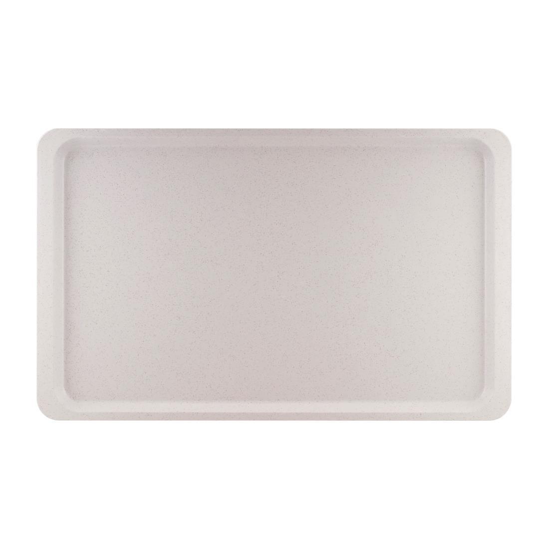 Plateau de service en polyester Roltex GN1/1 530x325mm gris moucheté - FRANCE CHR