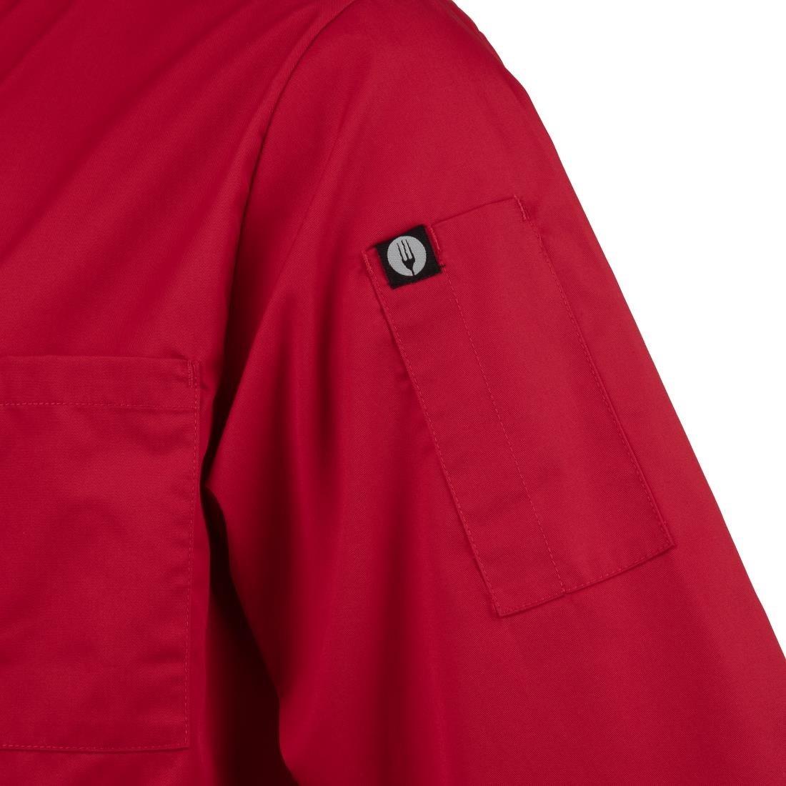 Veste de cuisine mixte Chef Works rouge S - FRANCE CHR