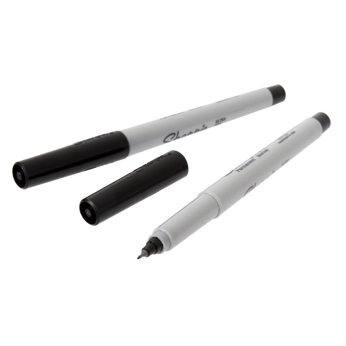 Marqueurs ultra fins permanents noirs Sharpie (lot de 2) - FRANCE CHR