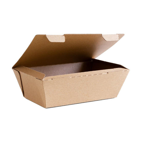 Boîtes alimentaires micro-cannelées compostables Vegware 130x195mm (lot de 300) - FRANCE CHR