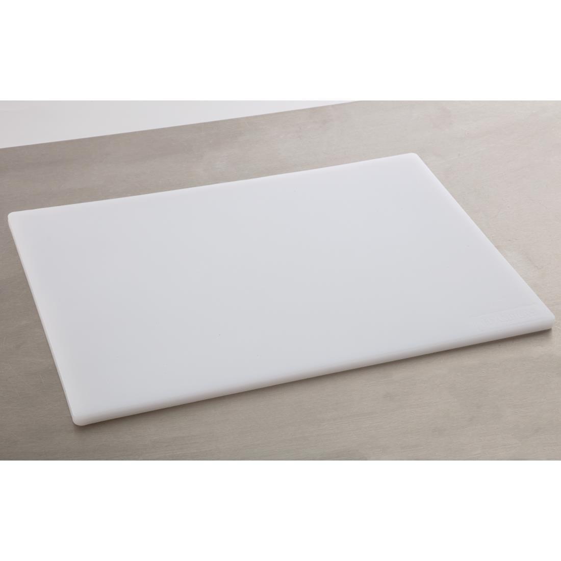 Planche à découper standard basse densité Hygiplas blanche - FRANCE CHR