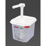Distributeur de sauce Araven GN 1/6 transparent 2.6L - FRANCE CHR