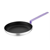 Poêle aluminium antiadhésive Teflon Platinum Plus Hygiplas avec manche violet 280mm - FRANCE CHR