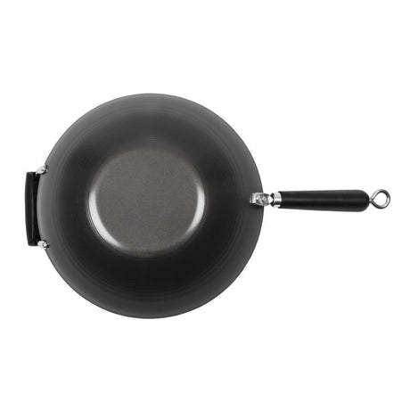 Wok antiadhésif fond plat 35cm - FRANCE CHR