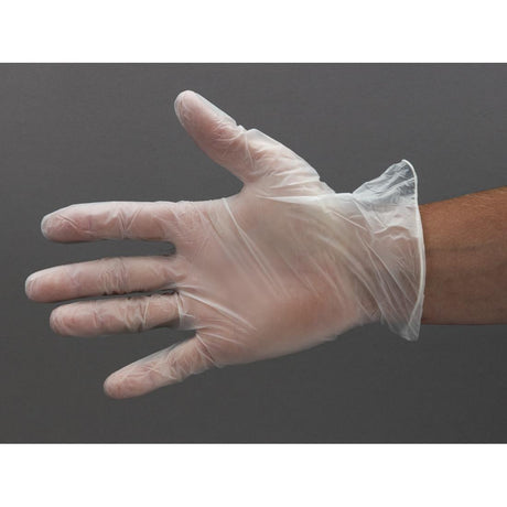 Gants en vinyle non poudrés Hygiplas S (lot de 100) - FRANCE CHR