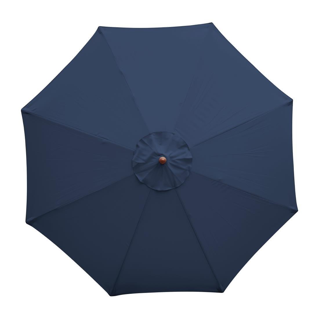 Parasol rond Bolero 3m bleu marine - FRANCE CHR