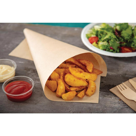 Papier sulfurisé non blanchi compostable Vegware 38 x 27,5 cm (Lot de 500) - FRANCE CHR