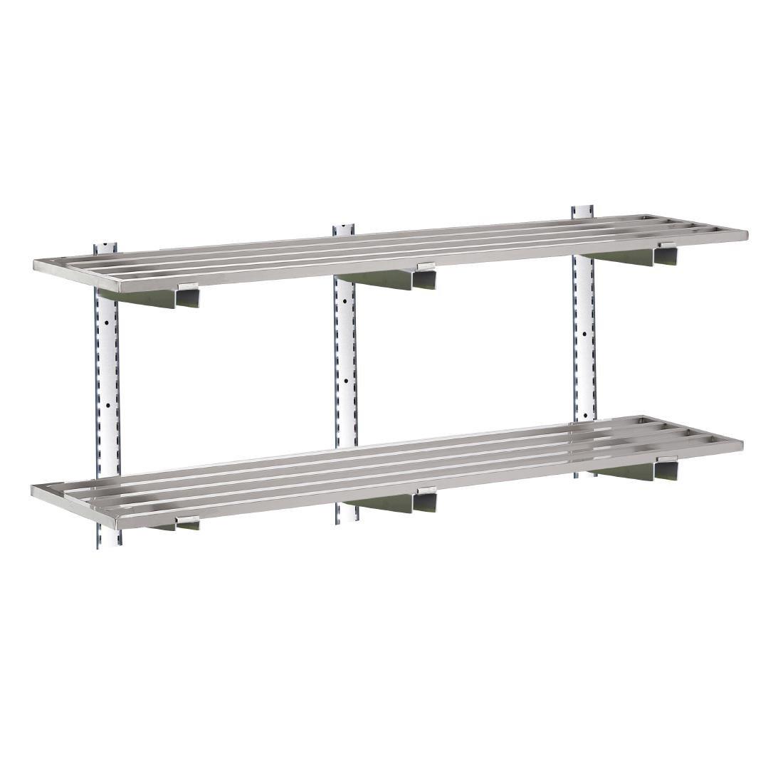 Etagère murale ajourée inox Gastro M 20x1000x400mm - FRANCE CHR