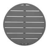 Plateau de table rond en aluminium Bolero gris foncé 580 mm - FRANCE CHR