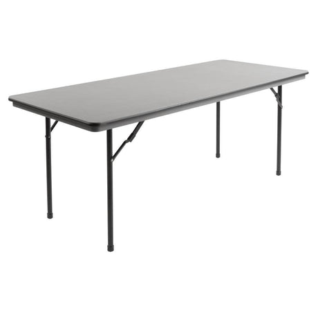 Table rectangulaire pliante grise en ABS Bolero 1830mm - FRANCE CHR