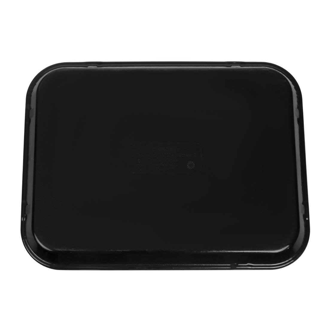 Plateau rectangulaire antidérapant en fibre de verre EpicTread Cambro noir 35 cm - FRANCE CHR