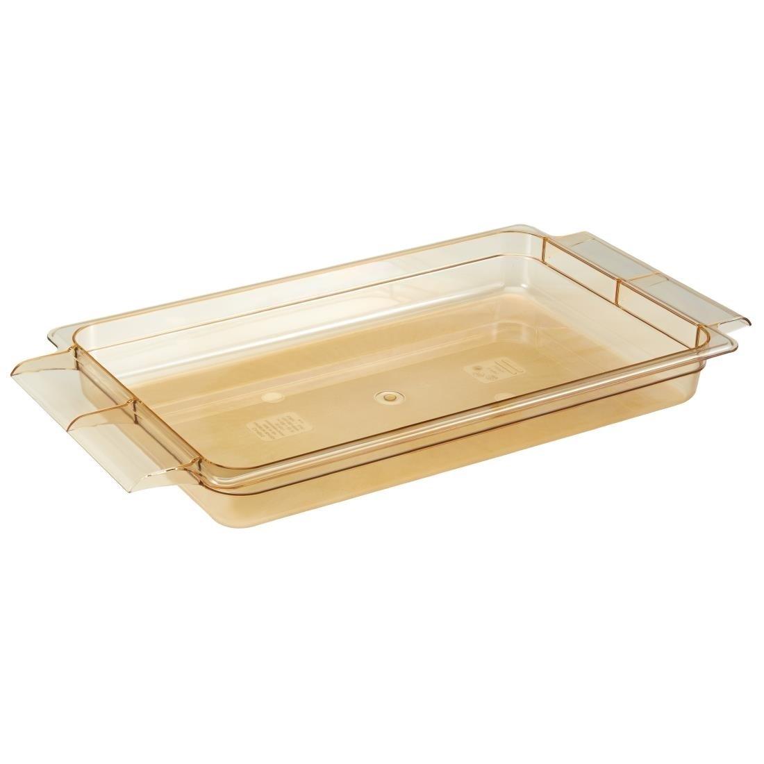 Bac haute température avec poignées Cambro H-Pan® GN 1/1 profondeur 65mm - FRANCE CHR