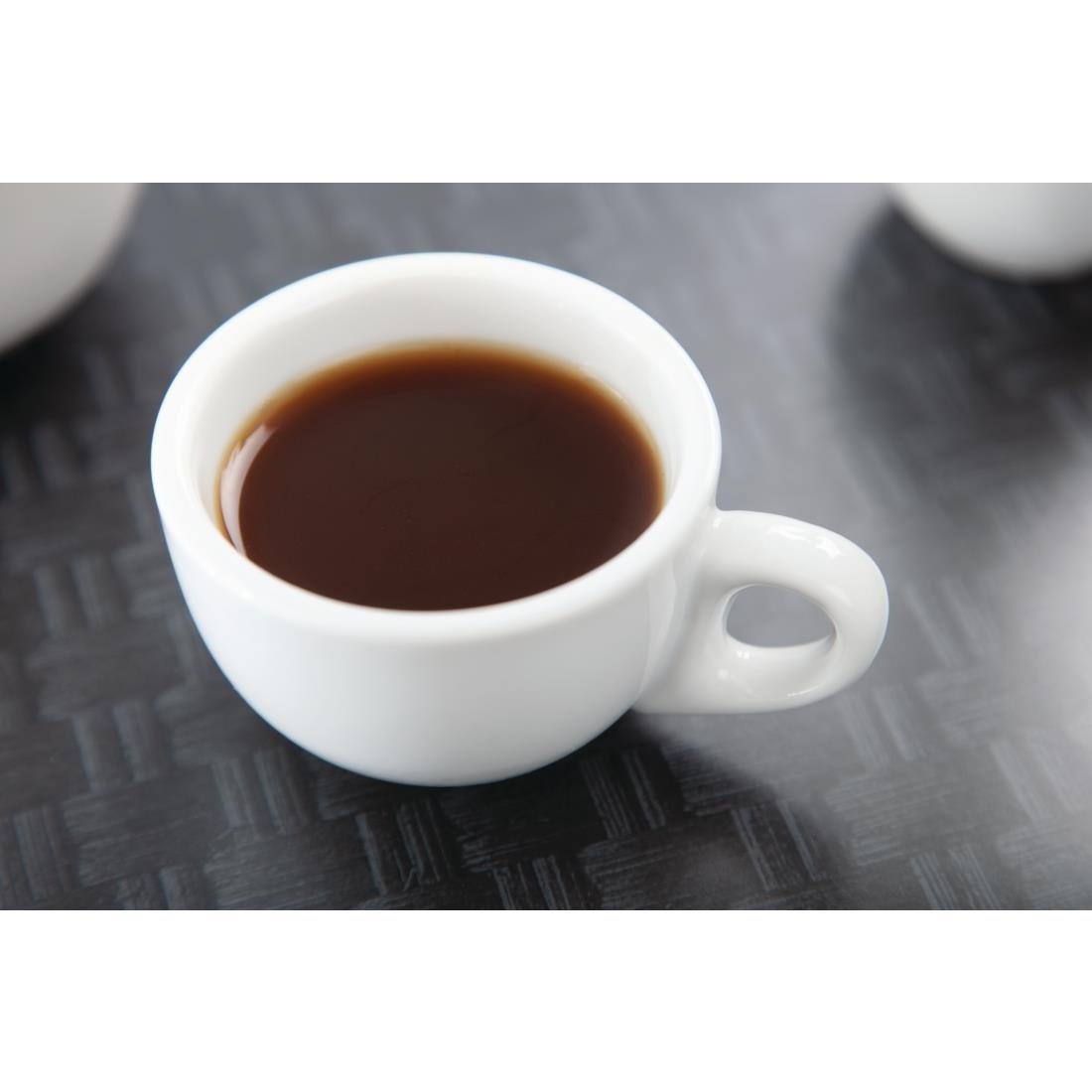 Tasses à espresso blanches 85ml Olympia (Lot de 12) - FRANCE CHR