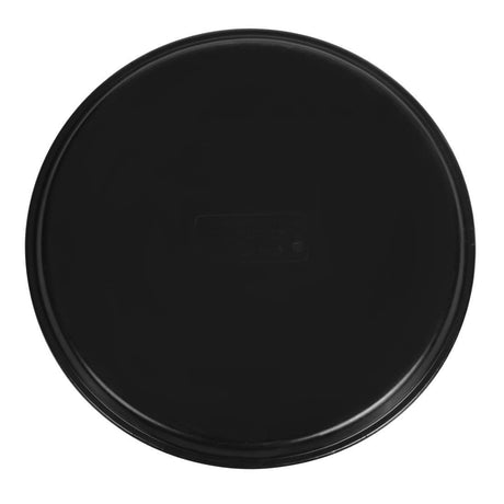 Plateau de service rond fibre de verre antidérapant Camtread Cambro noir 35,5 cm - FRANCE CHR