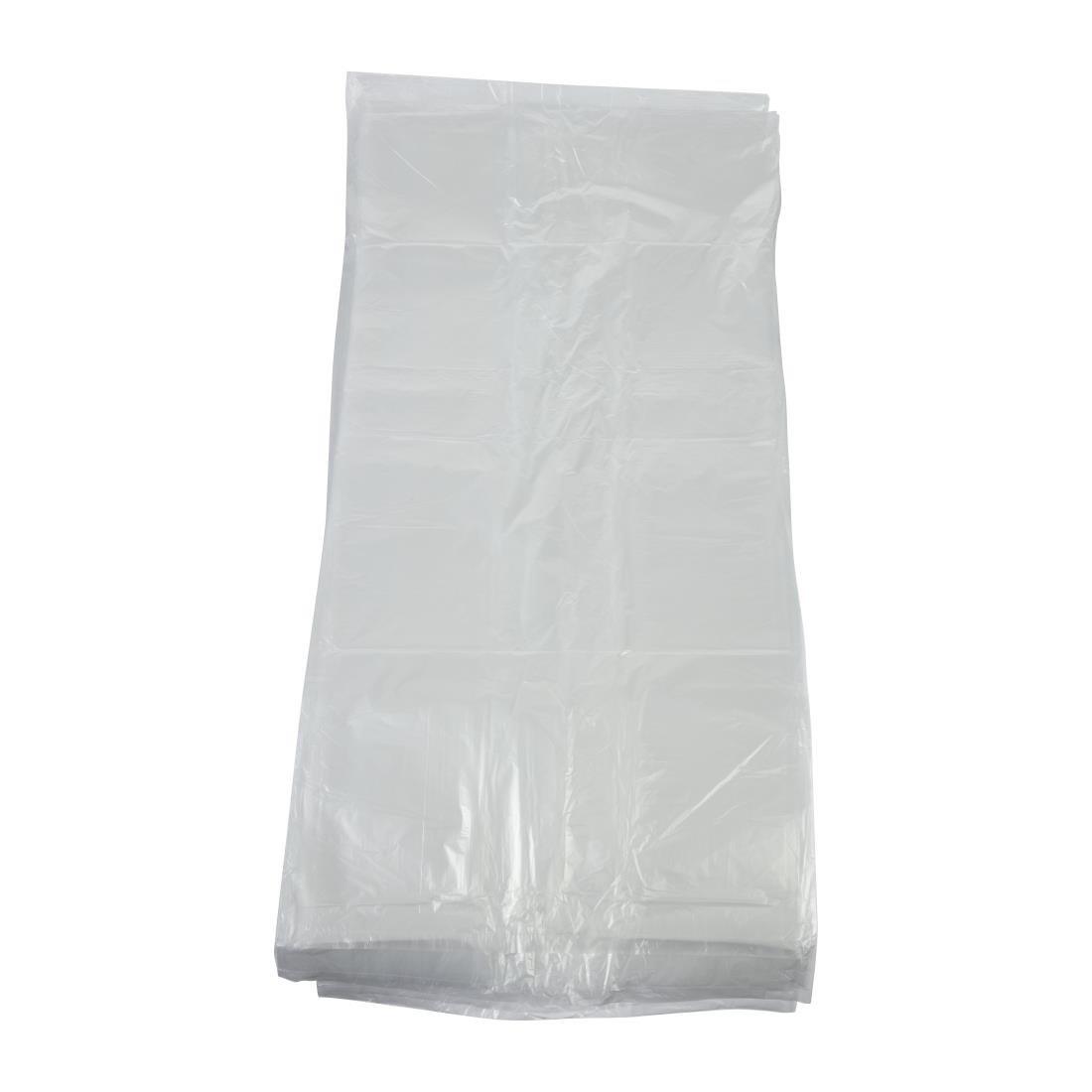 Sacs poubelle recyclés transparents Jantex utilisation légère 10kg 80L (lot de 200) - FRANCE CHR