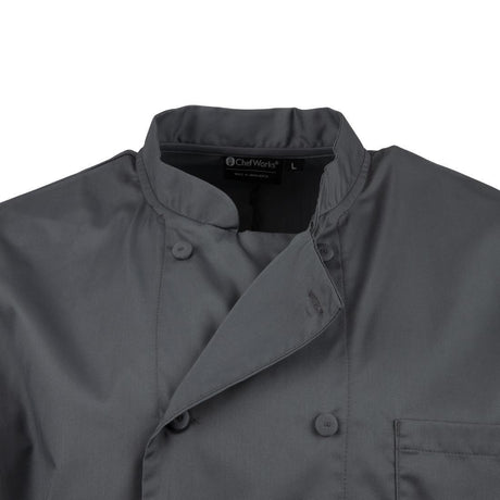 Veste de cuisine mixte Chef Works grise M - FRANCE CHR