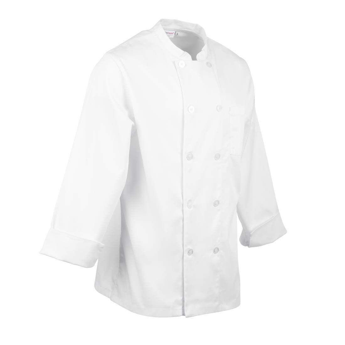 Veste de cuisine mixte Le Mans Chef Works blanche L - FRANCE CHR