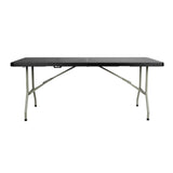 Table pliable au centre Bolero noire 1829mm - FRANCE CHR