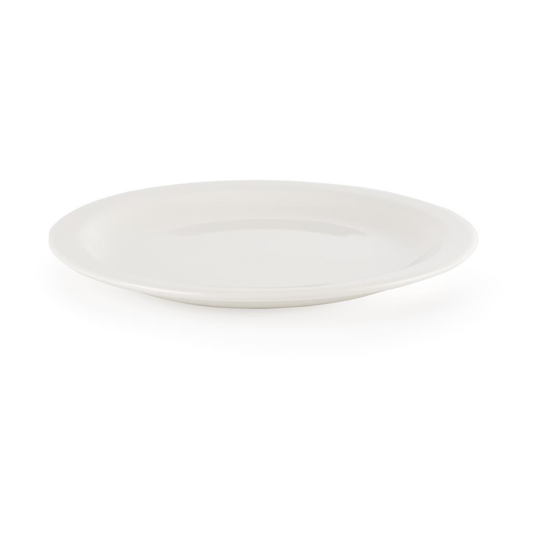 Assiettes Nova Churchill Whiteware 203mm (lot de 24) - FRANCE CHR