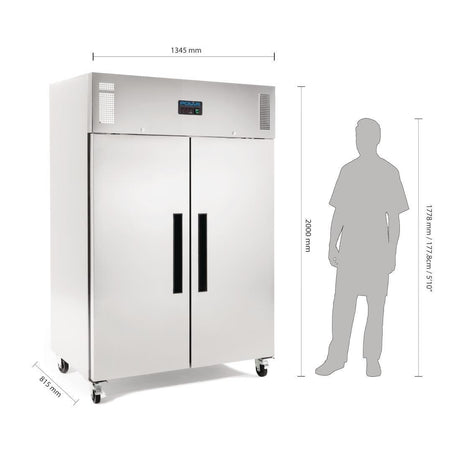 Armoire réfrigérée négative GN double porte Polar Série G 1200L - FRANCE CHR