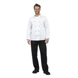 Veste de cuisine mixte Whites Chicago manches longues blanche XS - FRANCE CHR