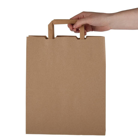 Grands sacs compostables en papier recyclé Vegware largeur 25 cm (x250) - FRANCE CHR