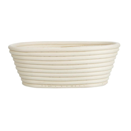 Panier de fermentation ovale en rotin Vogue 210x150x80mm - FRANCE CHR