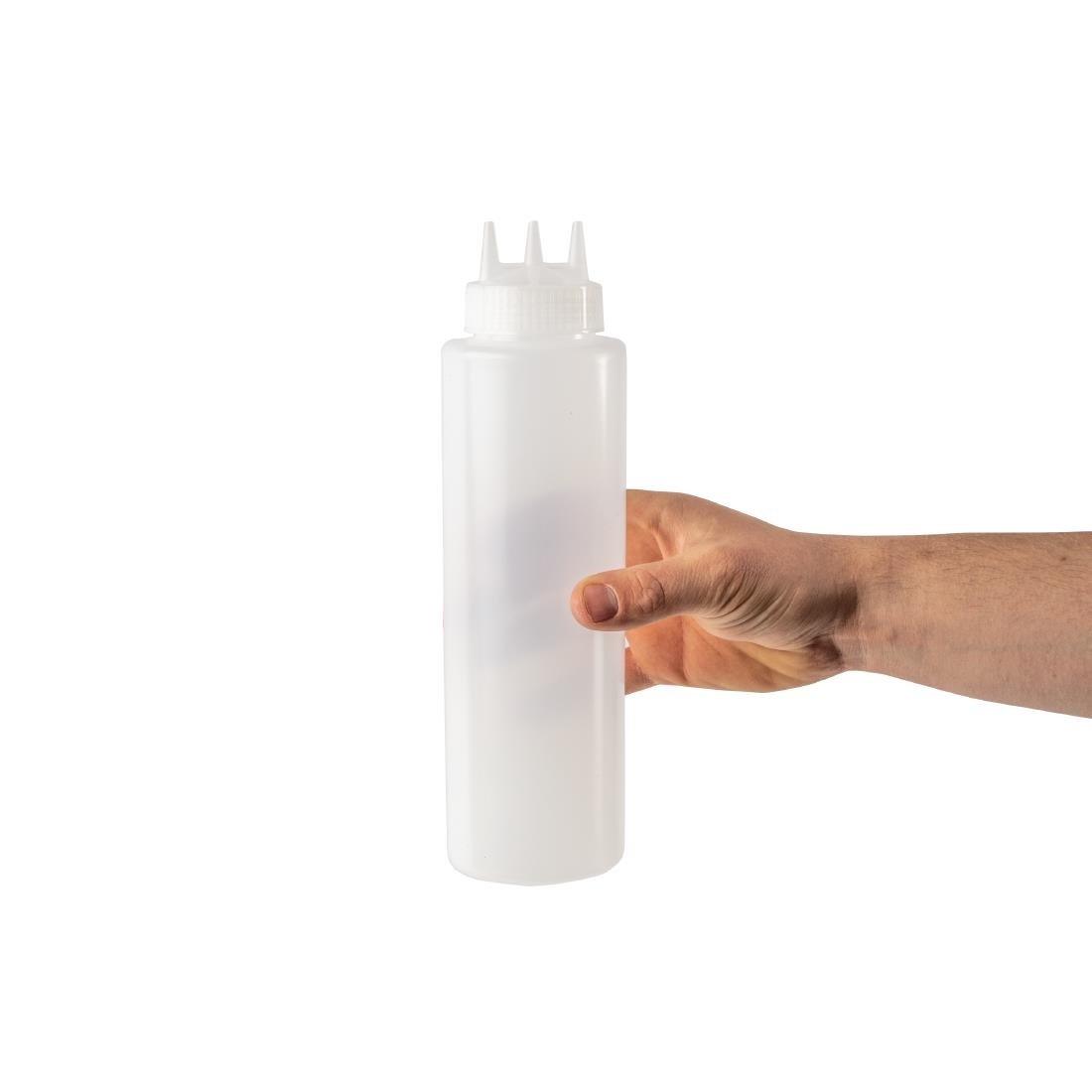 Bouteille souple transparente 3 embouts Vogue 908ml - FRANCE CHR
