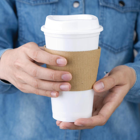 Gobelets à café réutilisables avec couvercles en polypropylène Olympia (lot de 25) - FRANCE CHR