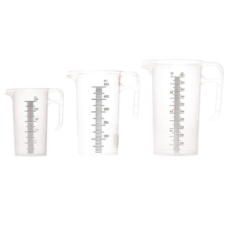 Ensemble de pichets gradués en polypropylène Pro-Measures 250 ml, 500 ml et 1 L - FRANCE CHR