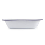 Plat de service rectangulaire acier émaillé Olympia 280x190x55mm lot de 6 - FRANCE CHR