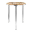 Table ronde en frêne et aluminium Bolero 600mm - FRANCE CHR